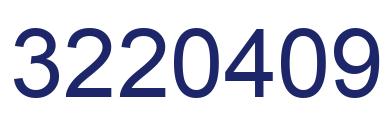 Number 3220409 blue image