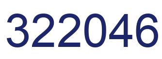 Number 322046 blue image