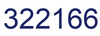 Number 322166 blue image