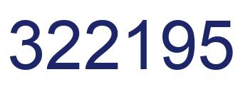 Número 322195 imagen azul