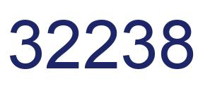 Number 32238 blue image