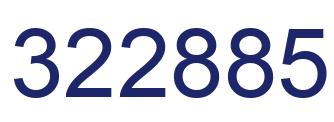 Number 322885 blue image