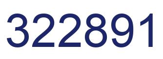Number 322891 blue image