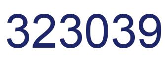 Número 323039 imagen azul