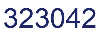 Number 323042 blue image