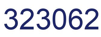 Number 323062 blue image