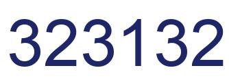 Number 323132 blue image