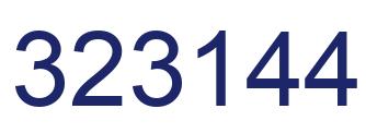 Número 323144 imagen azul