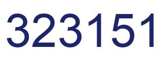 Número 323151 imagen azul