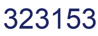 Número 323153 imagen azul