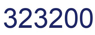 Number 323200 blue image