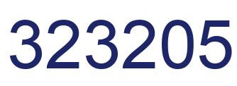 Number 323205 blue image