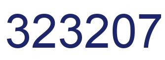 Number 323207 blue image