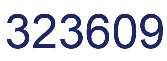 Number 323609 blue image
