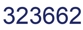 Number 323662 blue image
