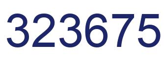 Number 323675 blue image