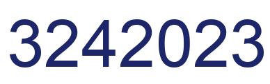 Number 3242023 blue image