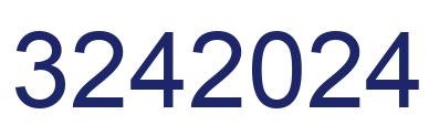 Number 3242024 blue image