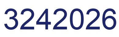 Number 3242026 blue image