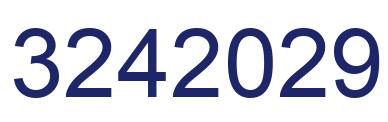 Number 3242029 blue image