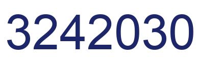Number 3242030 blue image