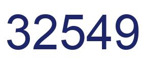 Number 32549 blue image