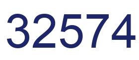 Number 32574 blue image