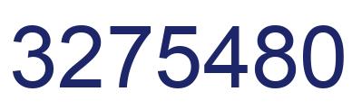 Number 3275480 blue image