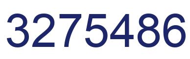 Number 3275486 blue image
