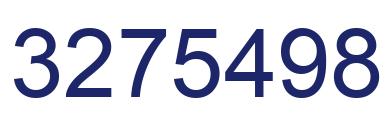 Number 3275498 blue image