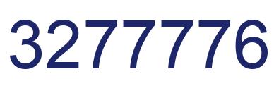 Number 3277776 blue image