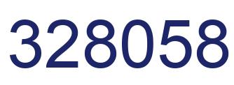 Number 328058 blue image