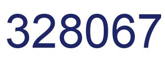 Number 328067 blue image