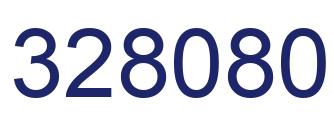 Number 328080 blue image