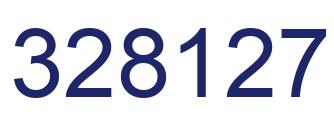 Number 328127 blue image