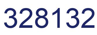 Number 328132 blue image