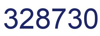 Number 328730 blue image