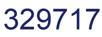 Number 329717 blue image