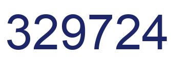 Number 329724 blue image