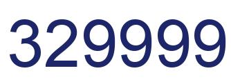 Number 329999 blue image