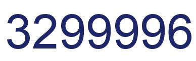 Number 3299996 blue image