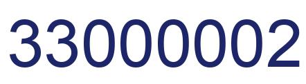 Number 33000002 blue image