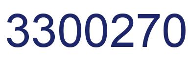 Number 3300270 blue image
