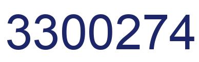 Number 3300274 blue image