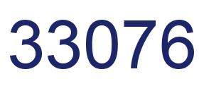 Number 33076 blue image