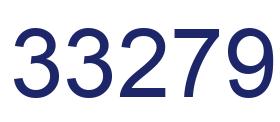 Número 33279 imagen azul