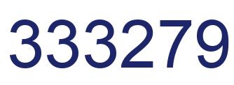 Number 333279 blue image