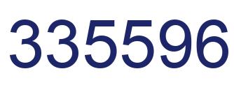 Number 335596 blue image