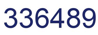 Número 336489 imagen azul