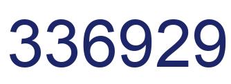 Number 336929 blue image